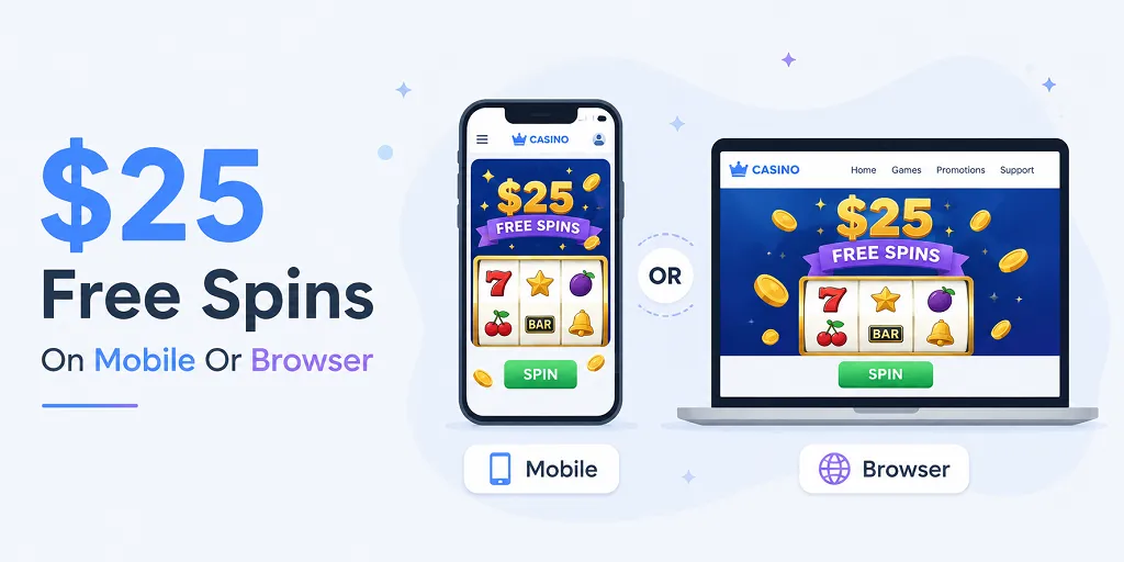 $25 Free Spins On Mobile Or Browser