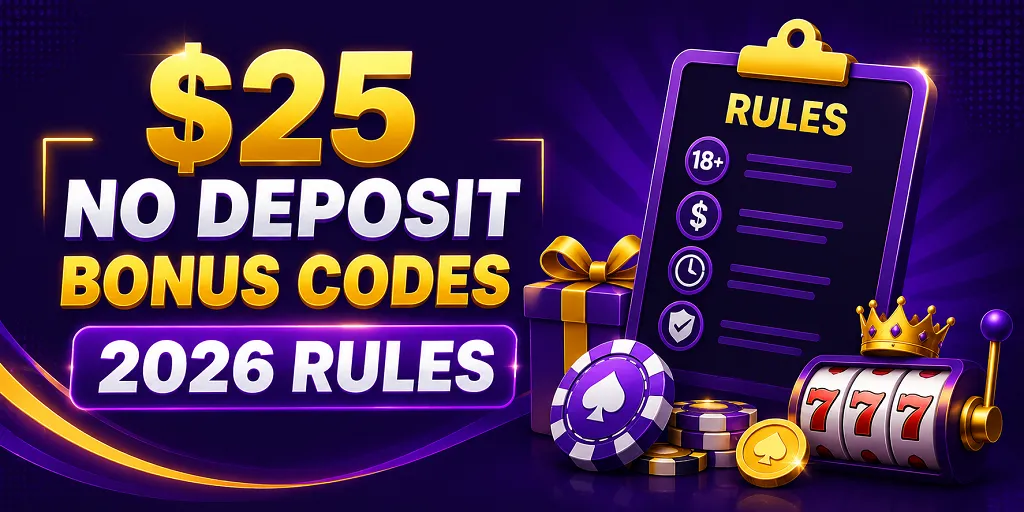 $25 No Deposit Bonus Codes 2026 Rules