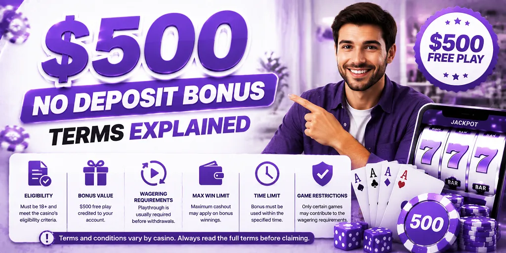 $500 No Deposit Bonus Terms Explained
