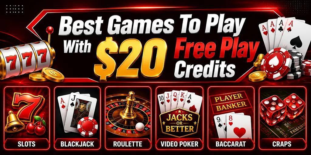 Best Games To Play With $20 Free Play Credits