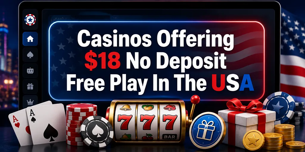 Casinos Offering $18 No Deposit Free Play In The USA