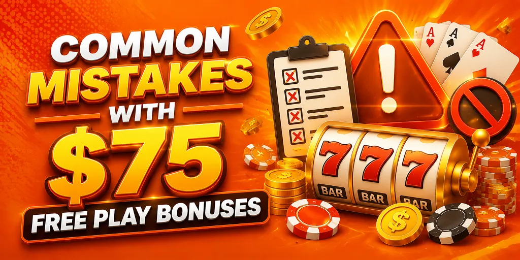 Common Mistakes With $75 Free Play Bonuses