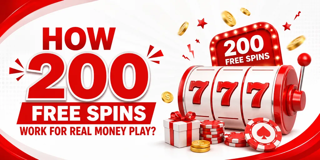 How 200 Free Spins Work For Real Money Play