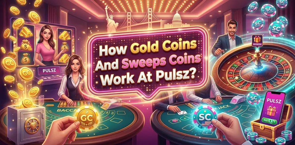 How Gold Coins And Sweeps Coins Work At Pulsz
