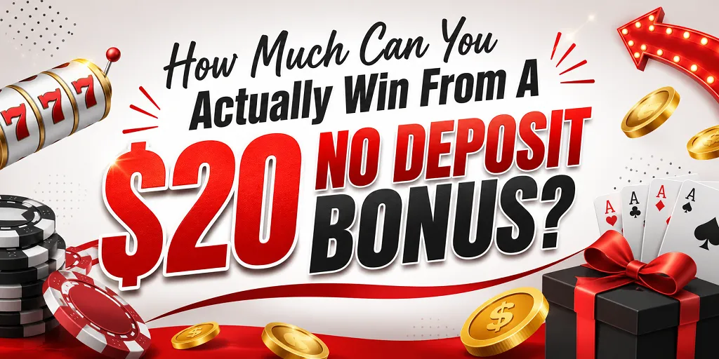 How Much Can You Actually Win From A $20 No Deposit Bonus