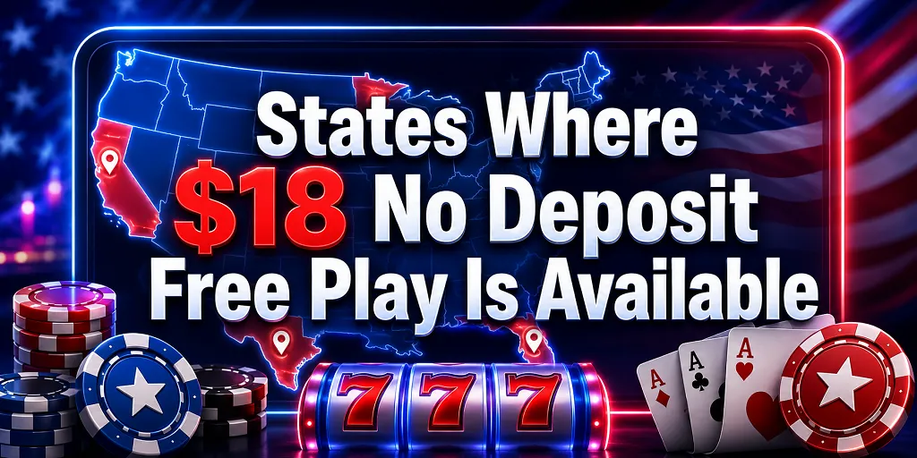 States Where $18 No Deposit Free Play Is Available