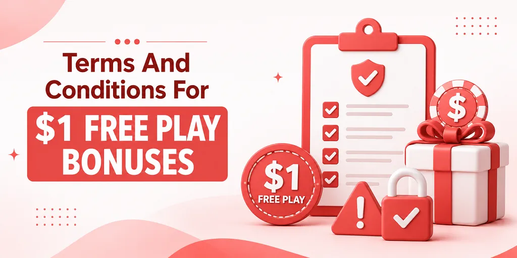 Terms And Conditions For $1 Free Play Bonuses