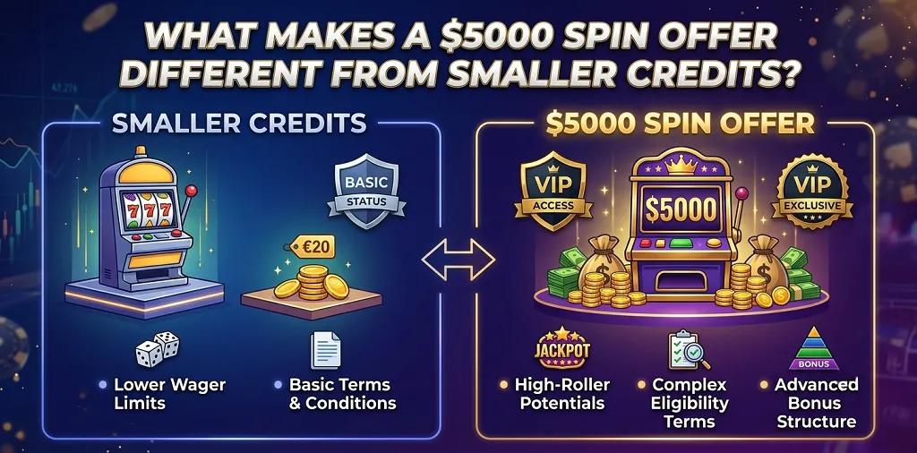 What Makes A $5000 Spin Offer Different From Smaller Credits