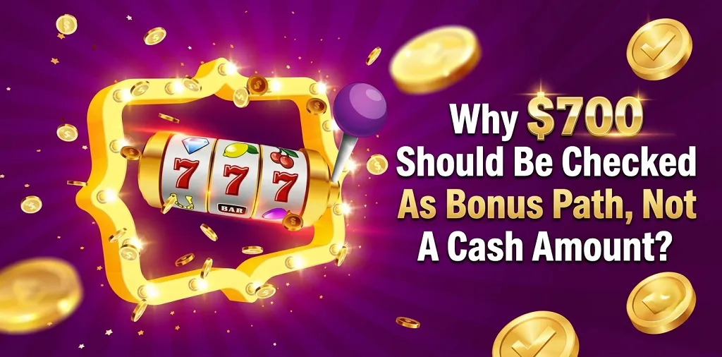 Why $700 Should Be Checked As A Bonus Path, Not A Cash Amount